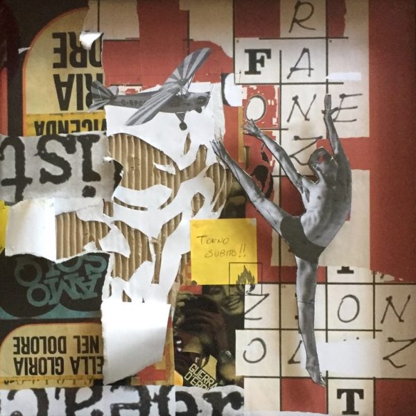 David Pompili, 2016, tecnica mista su cartone, cm. 50x50