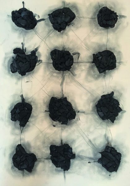 Vito Bongiorno, Black holes, 2016, Tecnica mista, 70x50 cm.