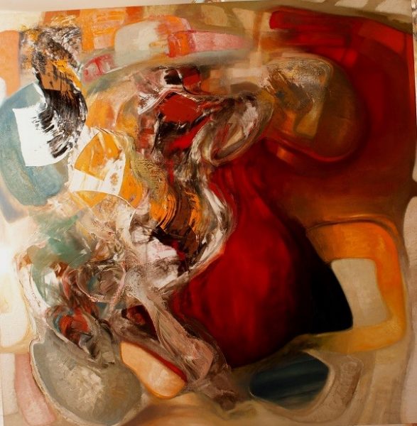 Piero Mascetti, Meraviglioso Life, olio su tela cm 200x200