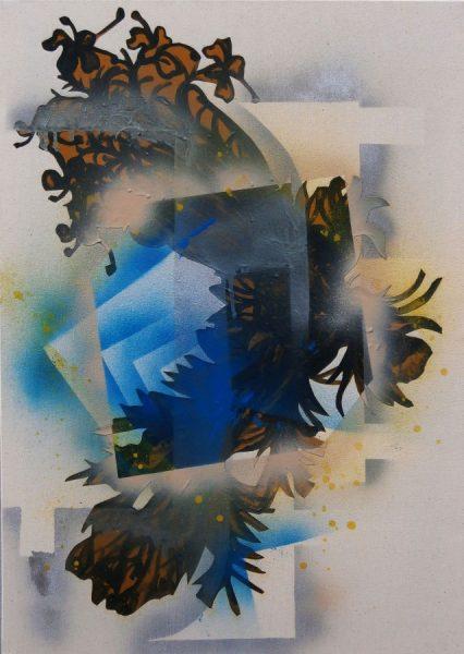 Michael Rotondi, Still life, 2016, tecnica mista su tela, 80x60 cm