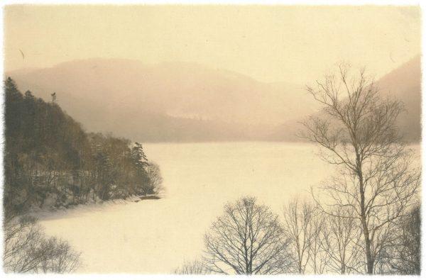 Season Lao, Hokkaido winter, 2016 Gilcée print su carta Washi di Kozo fatta a mano