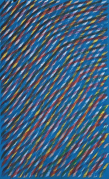 Piero Dorazio, Arteficio, 1984, olio su tela, cm. 200x120