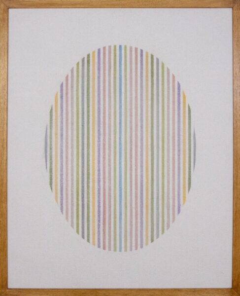 Elio Marchegiani, Grammature di colore, 1978, supporto intonaco n.34, cm 104,5x84,5