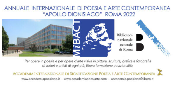Annuale Internazionale di Poesia e Arte Contemporanea Apollo dionisiaco alla Biblioteca Nazionale di Roma