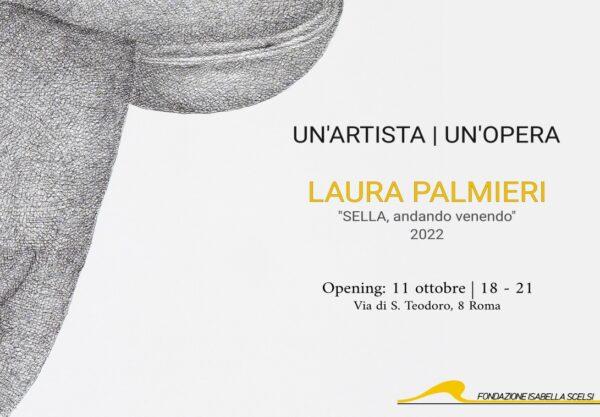 Laura Palmieri, Sella andando venendo, 2022, china su tela, 200x140 cm