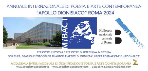 Internazionale di Poesia e Arte Apollo dionisiaco Roma 2024