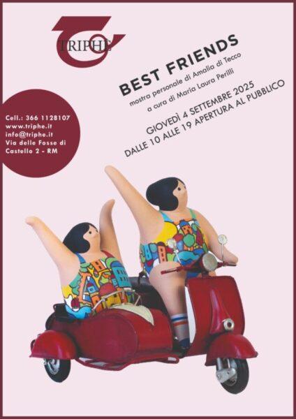 Amalia di Tecco,best friends,2025,cartapesta, 30x30