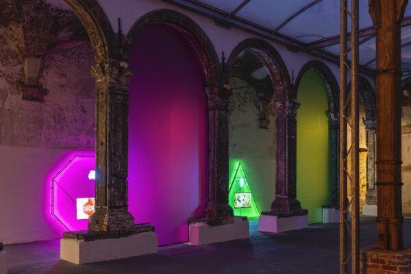 Installation views Patricia Domínguez, il cavallo gravido, 2025. Crediti fotografici Francesco Squeglia. Courtesy the artist e Fondazione Made in Cloister