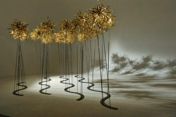 Giovanni Sala, Nel giardino dei pensieri, 2015, resina, ferro, rame, dimensioni variabili
