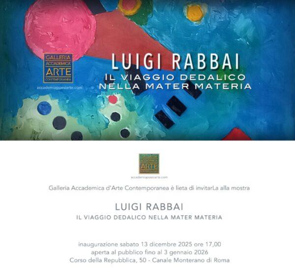 Invito Mostra Luigi Rabbai in Galleria Accademica