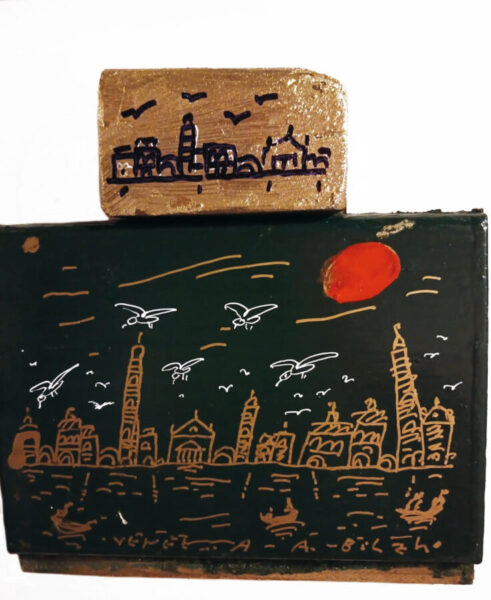 Andrey Bilzho, Venezia. Insight/Outlook, 2025, su anta di finestra