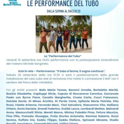 80 metri di Tubo per celebrare il MAF- Museo Acqua Franca