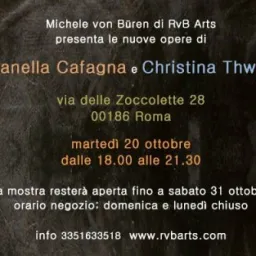 mostre personali di  Lucianella Cafagna e Christina Thwaites