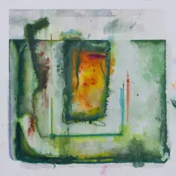 Alan Rogers, Stained 1, watercolour on paper