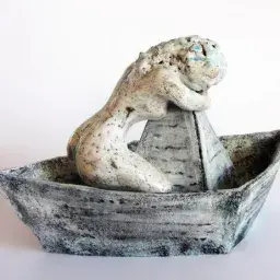 IN ALTALENA CON LILITH - ceramiche raku di Cinzia Fantozzi