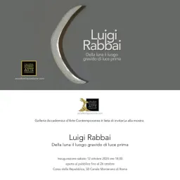 Luigi Rabbai. Della luna il luogo gravido di luce prima