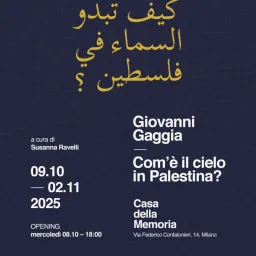 Giovanni Gaggia. Com'è il cielo in Palestina?