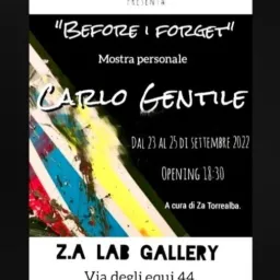 Prima personale a Roma dell' artista Carlo Gentile