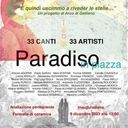 33 canti-33 artisti: installazione La Cantica del Paradiso