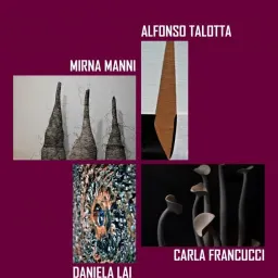 Contemporary ceramic art in the room