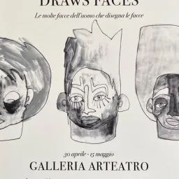 THE MANY FACES OF THE MAN WHO DRAWS FACES