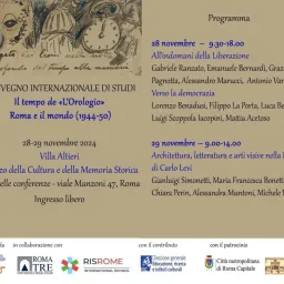 Convegno Internazionale di Studi Il tempo de «L’Orologio» –