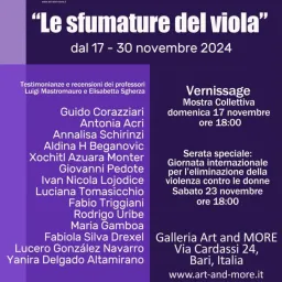 "Le sfumature del viola" - Mostra collettiva d'arte contempo