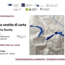 Corpo vestito di carta - Performance di Silvia Stucky